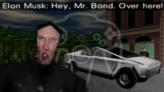 Someone Hacked The Tesla Cybertruck And Elon Musk Into N64's <i>Golden Eye </i>And It's Perfect, Just Perfect
